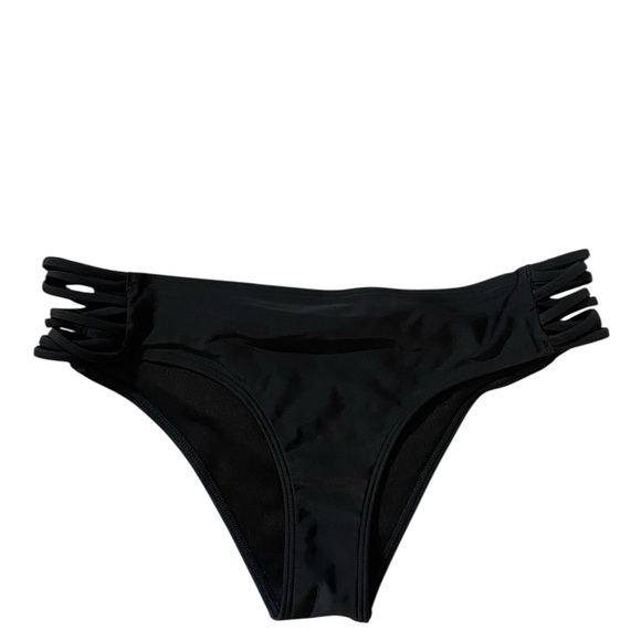 Hollister Sleek Black Bikini Bottom with Cutout Sides - Picture 2 of 9